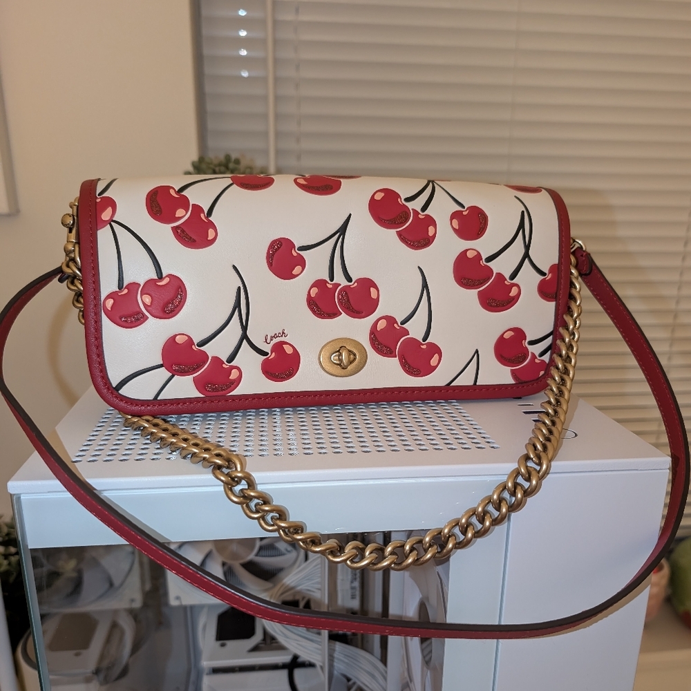 Coach Dinky Bag With Cherry Print